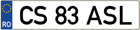 Truck License Plate
